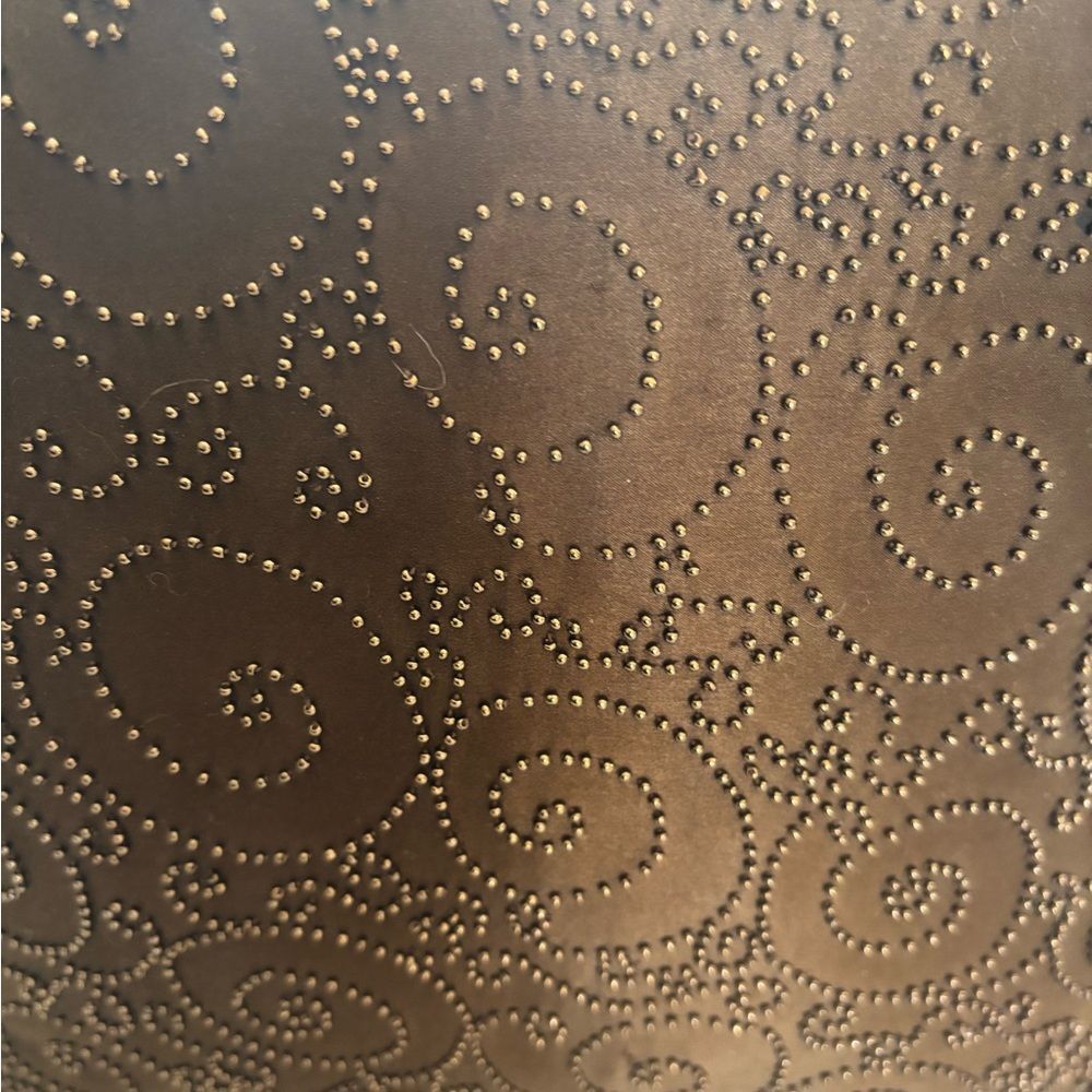 Elegant Brown Beaded Swirl Accent Pillow